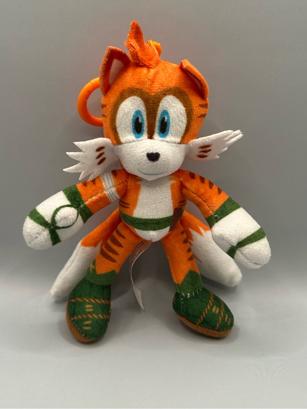 Sonic The Hedgehog Prime TAILS Mini Plush Toy bag Clip On Series 2 PMI 5” Sega